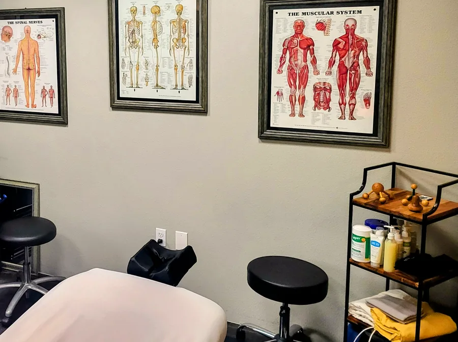 Treatment room set up for orthopedic massage at Windows of Wellness, Lake Mary, FL